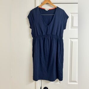 Boden Navy Cotton Dress Sz 12R